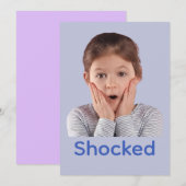 Schockierte Gefühle von Kindern Dankeskarte (Vorne/Hinten)