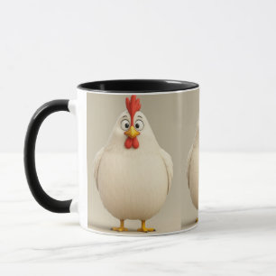 Schockierte Hühnerfass-Tasse Tasse
