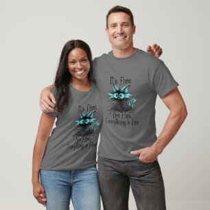 Schockierte Katze – Es ist okay, gestresste Katze T-Shirt
