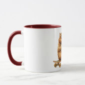 Schockierte orange Katze Tasse (Links)