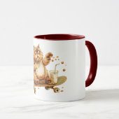 Schockierte orange Katze Tasse (VorderseiteRechts)