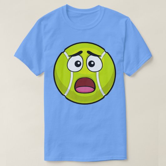 Schockierte Tennis Ball Funny Novelty Geschenk Emo T-Shirt (Design vorne)