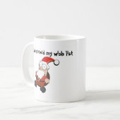 Schockierte Weihnachten des Weihnachtsmanns Kaffeetasse (Vorderseite Links)