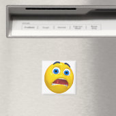Schockierter Emoji-Entwurf Magnet (In Situ (Geschirrspüler))