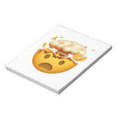 Schockiertes Gesicht mit explodierendem Kopf - Emo Notizblock (Rotiert)