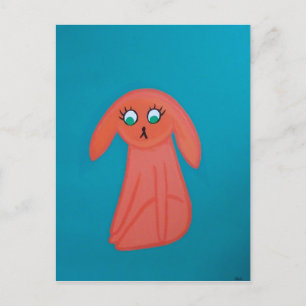 "Schockkaninchen" Postkarte