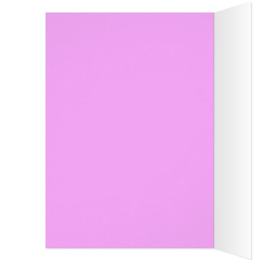 Schockrosa Schöne Rose Karte (Innen (Links))