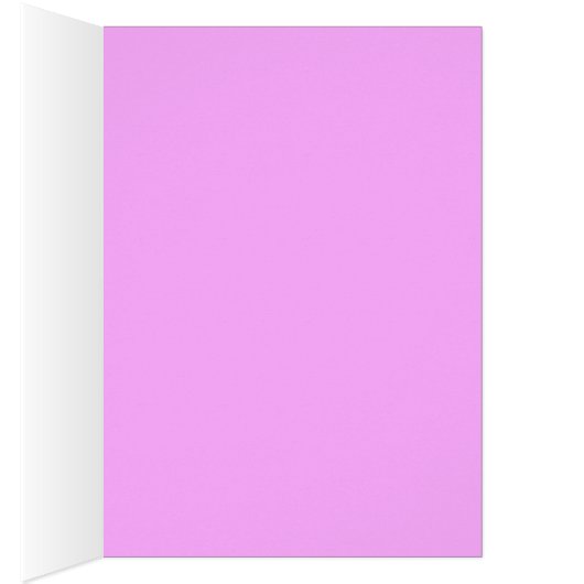 Schockrosa Schöne Rose Karte (Innen (Rechts))