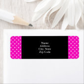 Schockrosa und weißes Polka-Punktmuster (Insitu)