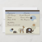 Schocktier-Baby-Dusche Einladung (Rückseite)