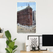 Schofield Gebäude, Cleveland Ohio 1920er Vintag Poster (Heimbüro)