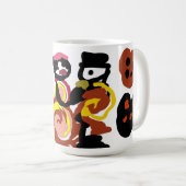 Schokokuss-Valentinstag-Tanz Kaffeetasse (VorderseiteRechts)