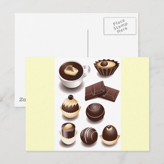 Schokolade2 Postkarte (Vorne/Hinten)