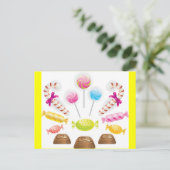 Schokolade3 Postkarte (Stehend Vorderseite)