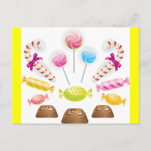 Schokolade3 Postkarte (Vorderseite)