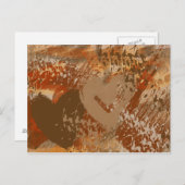 Schokolade Abstraktes Muster Postkarte (Vorne/Hinten)