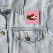 Schokolade am Valentinstag Button (Beispiel)