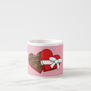 Schokolade am Valentinstag Espressotasse