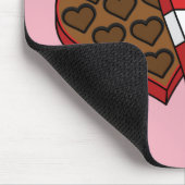 Schokolade am Valentinstag Mousepad (Ecke)