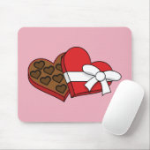 Schokolade am Valentinstag Mousepad (Mit Mouse)