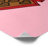 Schokolade am Valentinstag Poster (Ecke)