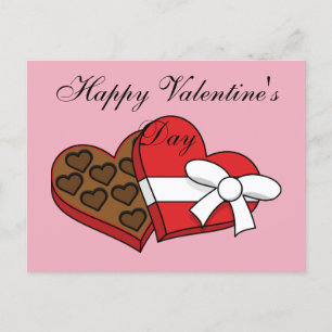 Schokolade am Valentinstag Text hinzufügen Feiertagspostkarte
