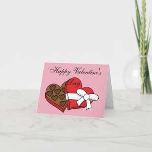 Schokolade am Valentinstag Text hinzufügen Karte