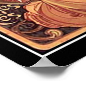 Schokolade Amatller Vintage Poster alphons mucha (Ecke)