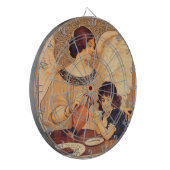 Schokolade Angel Französische Antike Dartscheibe (Vorderseite Links)