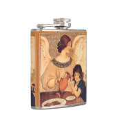 Schokolade Angel Französische Antike Flachmann (Rechts)