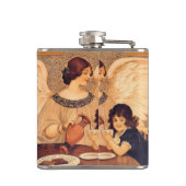 Schokolade Angel Französische Antike Flachmann (Rückseite)