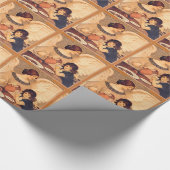 Schokolade Angel Französische Antike Geschenkpapier (Ecke)