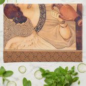 Schokolade Angel Französische Antike Handtuch (Gefaltet)