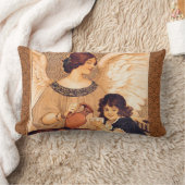 Schokolade Angel Französische Antike Lendenkissen (Decke)