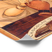 Schokolade Angel Französische Antike Poster (Ecke)