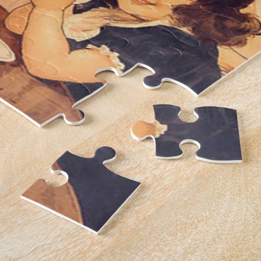 Schokolade Angel Französische Antike Puzzle (Seite)