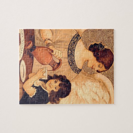 Schokolade Angel Französische Antike Puzzle (Horizontal)