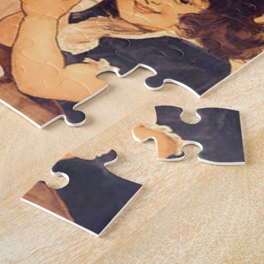 Schokolade Angel Französische Antike Puzzle (Seite)