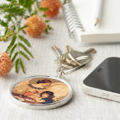 Schokolade Angel Französische Antike Schlüsselanhänger (Seite)