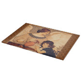 Schokolade Angel Französische Antike Schneidebrett (Ecke)