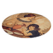 Schokolade Angel Französische Antike Schneidebrett (Ecke)