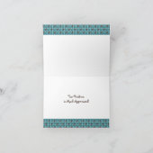 Schokolade Aqua Bubbles Vielen Dank Hinweis Dankeskarte (Innenseite)