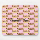 Schokolade Aquarellfarben Eclairs Donuts Mousepad (Vorne)