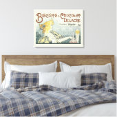 Schokolade Art Nouveau Frau Leinwanddruck (Insitu (Schlafzimmer))