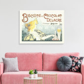 Schokolade Art Nouveau Frau Leinwanddruck (Insitu (Wohnzimmer))