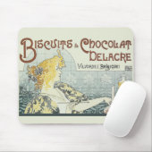 Schokolade Art Nouveau Frau Mousepad (Mit Mouse)