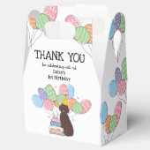 Schokolade Aussiedoodle Hund Geburtstag Vielen Dan Geschenkschachtel (Geöffnet)