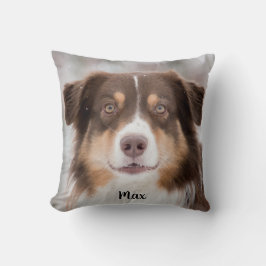 Schokolade, australischer Schäferhund Kissen