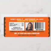 Schokolade Bar 16 . Geburtstag Party Einladung (Rückseite)