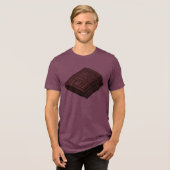 Schokolade Bar Bella+Leinwand Tri-Blend Shirt (Vorderseite voll)